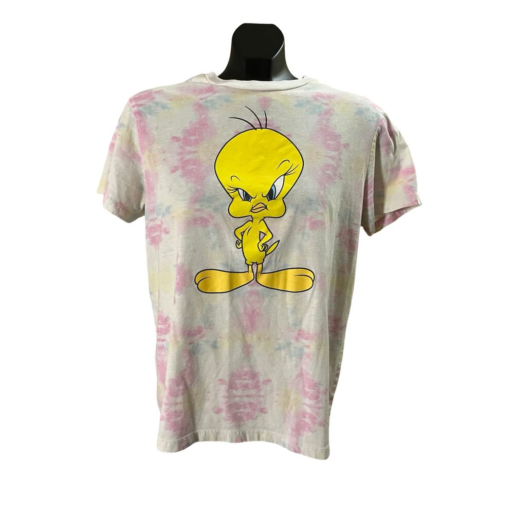 Vintage Looney Tunes Tweety Bird Tie-Dye T-Shirt - Size M